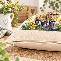 Personalised Highland Cow Cushion – Choose from 4 Designs