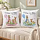 Personalised Newborn Baby Cushion – Pink or Blue Woodland