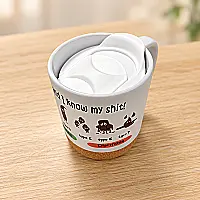 Personalised Nurse Bristol Stool Chart Mug – Funny Healthcare Gift with Lid &amp; Cork Base