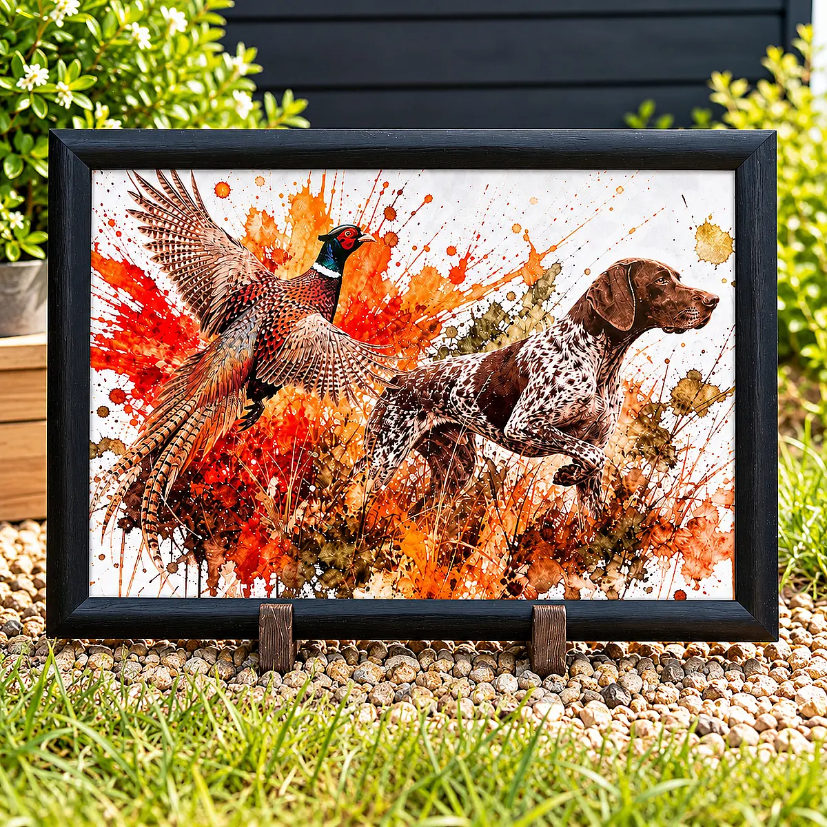 Pheasant &amp; Gun Dog Lap Tray – Country Gift