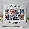 Personalised Family Photo Cushion – Up to 7 Photos