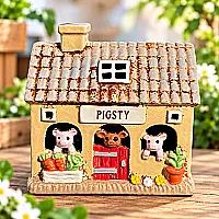 Ceramic Pigsty Tealight Holder