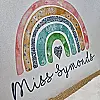 Personalised Rainbow Jute Bag – Any Name – 3 Sizes