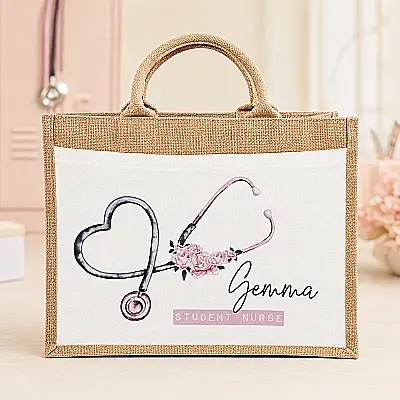 Personalised Healthcare Jute Bag – Name & Profession