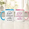 Personalised Never Forget the Difference You Make Mug