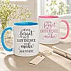Personalised Never Forget the Difference You Make Mug