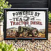 Powered by Tea &amp; Tractor Diesel Lap Tray – Farming Gift