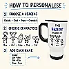 Personalised Daddy, Dad, Pops or Grandad Travel Mug